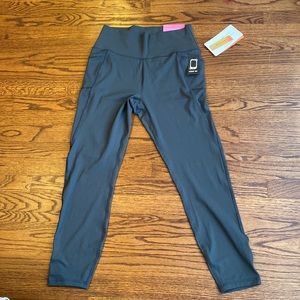 Gottex Studio Peach Collection Ankle Length Leggings military olive size L NWT